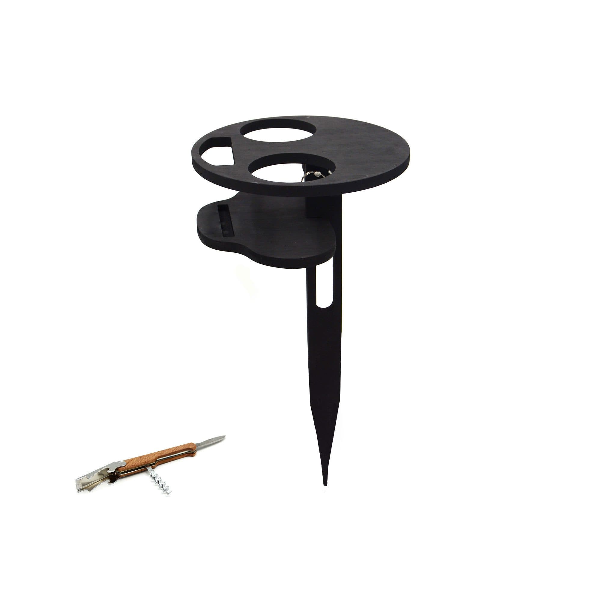 UNUS GARDEN Klapptisch Bierhalter Bambus Outdoor
