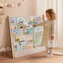 CAVEEN Kinder-Bücherregal 5 Ebenen Beige Bild 2