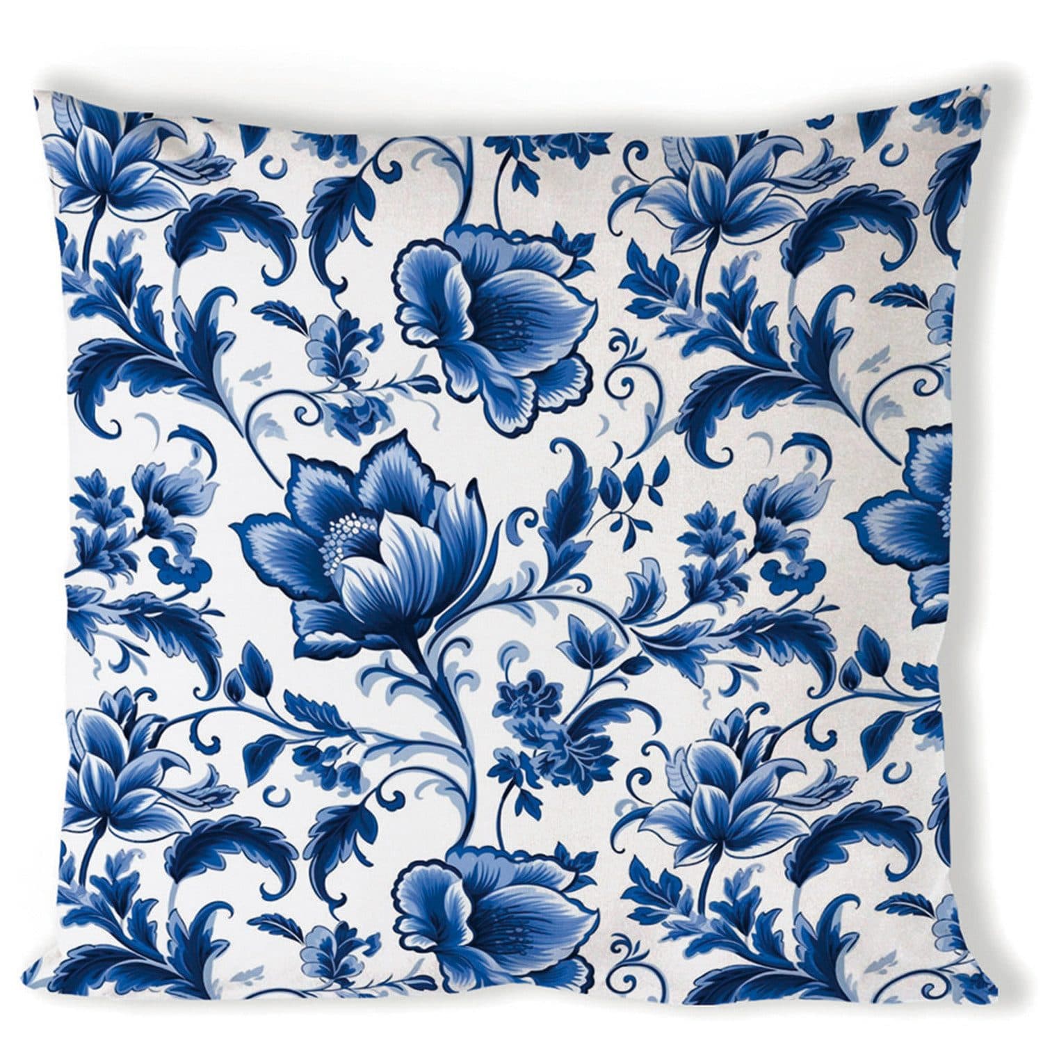 Ambiente Dekokissen Delft Blue florals Baumwolle 40x40 cm - Bild 2