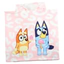 Bluey Badeponcho mit Kapuze 50x100 cm Blau-Rosa Kinder Bild 2