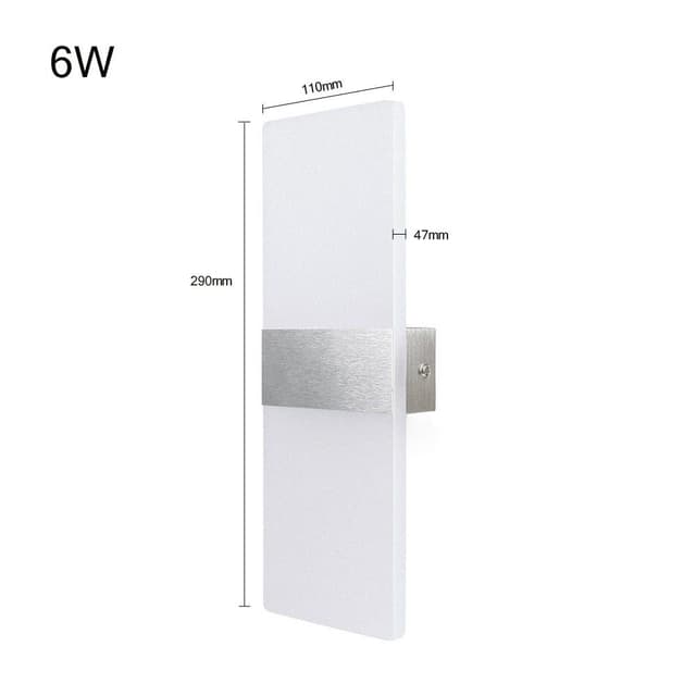Clanmacy LED Wandleuchte - Effektlampe Strahler, Weiß, IP44