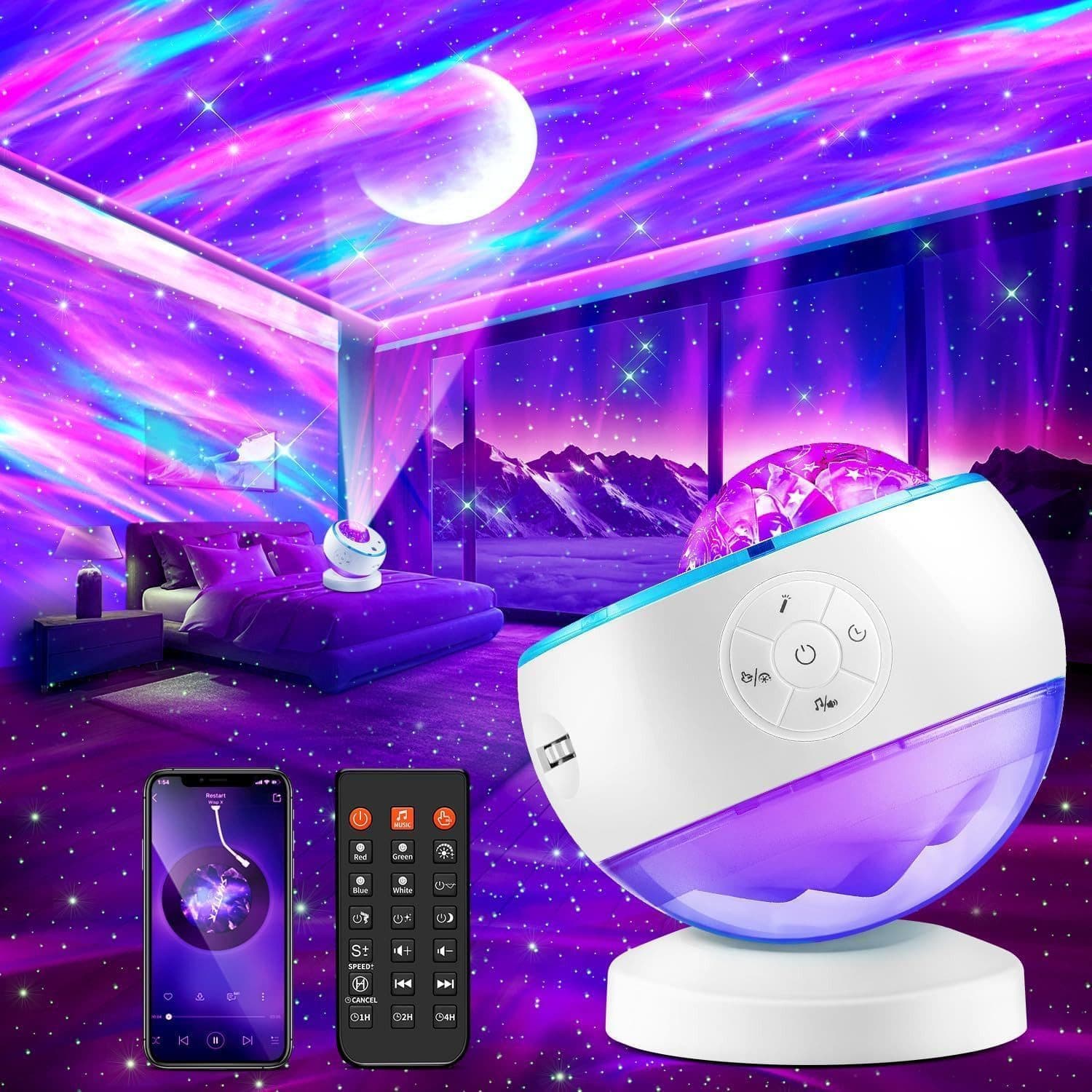 Vivitar LED Sternenhimmel Projektor mit Fernbedienung, 3D Galaxy Lampe 16 Farben - Bild 2