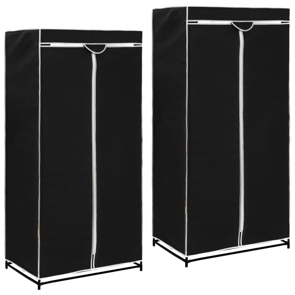 vidaXL Stoffschrank Kleiderschrank Schwarz - Bild 2