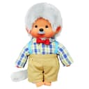 Monchhichi Plüschfigur Großvater Opa 20 cm mit grauem Fell Bild 2