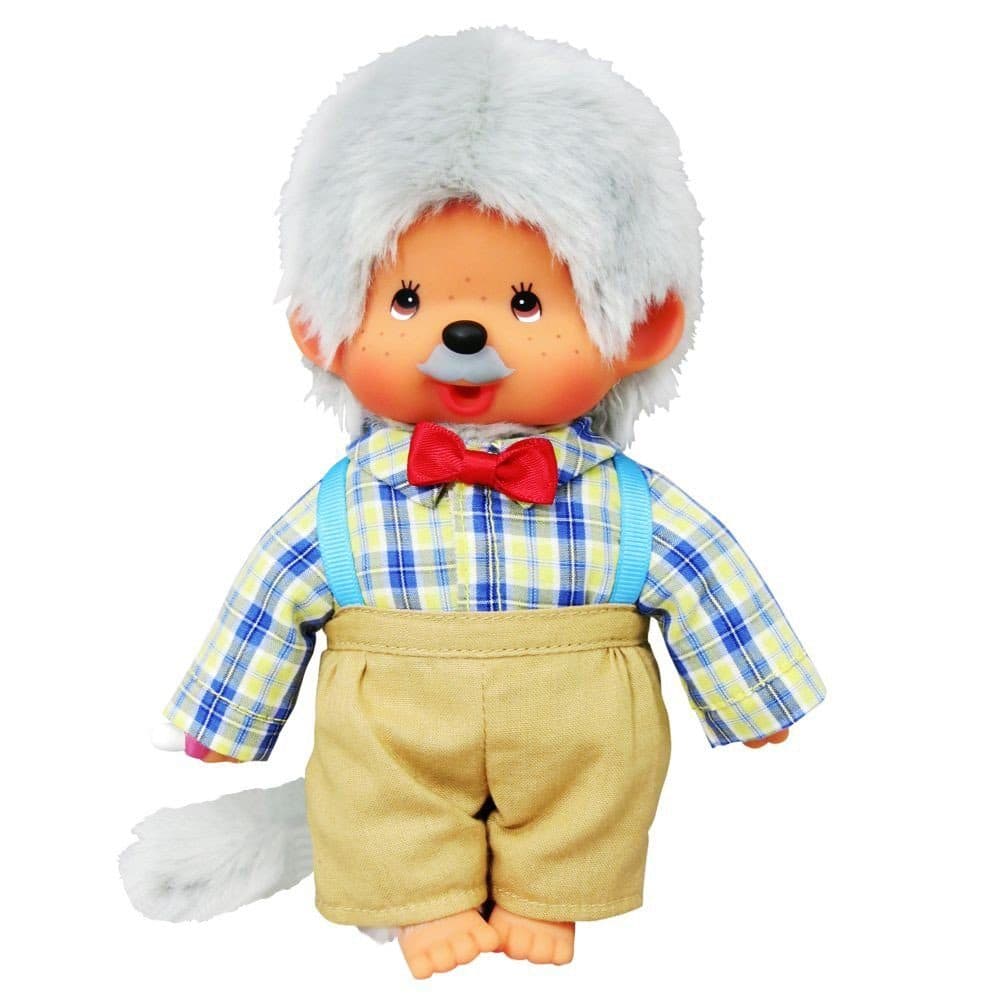 Monchhichi Plüschfigur Großvater Opa 20 cm mit grauem Fell - Bild 2