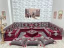 CaddeBuy Arabische Sitzkissen, Orientalisches Sofa, Sitzecke, Kelim, 22 Teile Bild 2