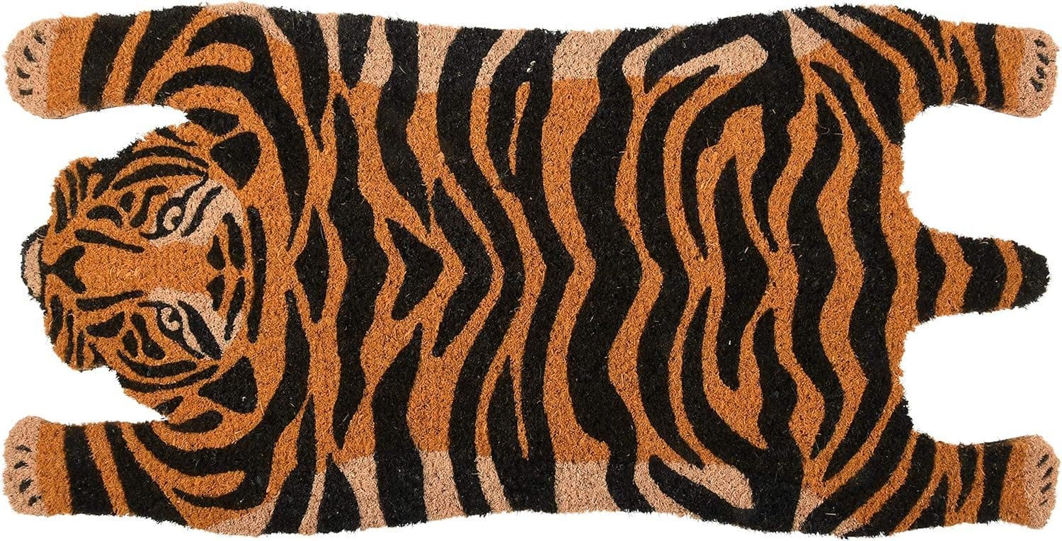 Esschert Design Fußmatte Tiger Kokosfaser Orange Schwarz - Bild 2