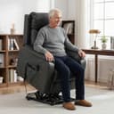 HOMCOM Relaxsessel Fernsehsessel mit Rollen, elektrisch verstellbar, Zero-Gravity-Position Bild 2