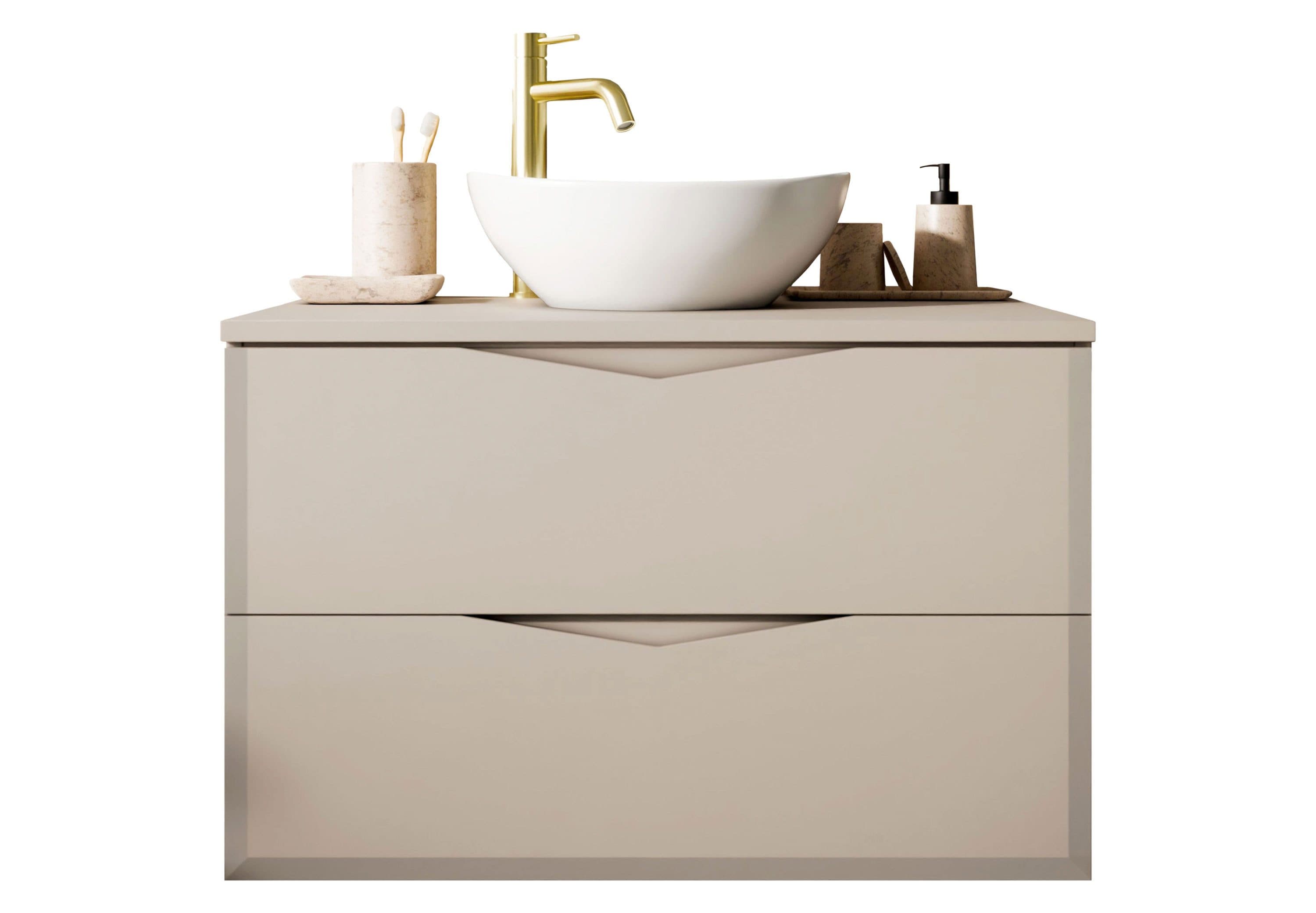 Lookway Badmöbel-Set MIRA I 60 cm mit Aufsatzwaschbecken Soft-Close - Bild 2