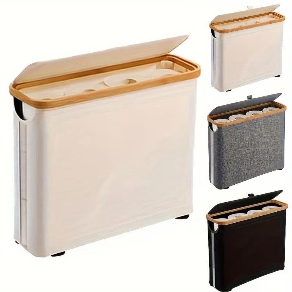 Bellaro Life Toilettenpapierhalter 12 Rollen Beige Bambus - Bild 2