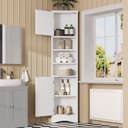 Flieks Eckschrank Badkommode Weiß Silber Modern Bild 2
