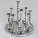 riess-ambiente Kerzenständer Modern Barock 25cm Silber Metall Kerzenhalter Dekoration Bild 2
