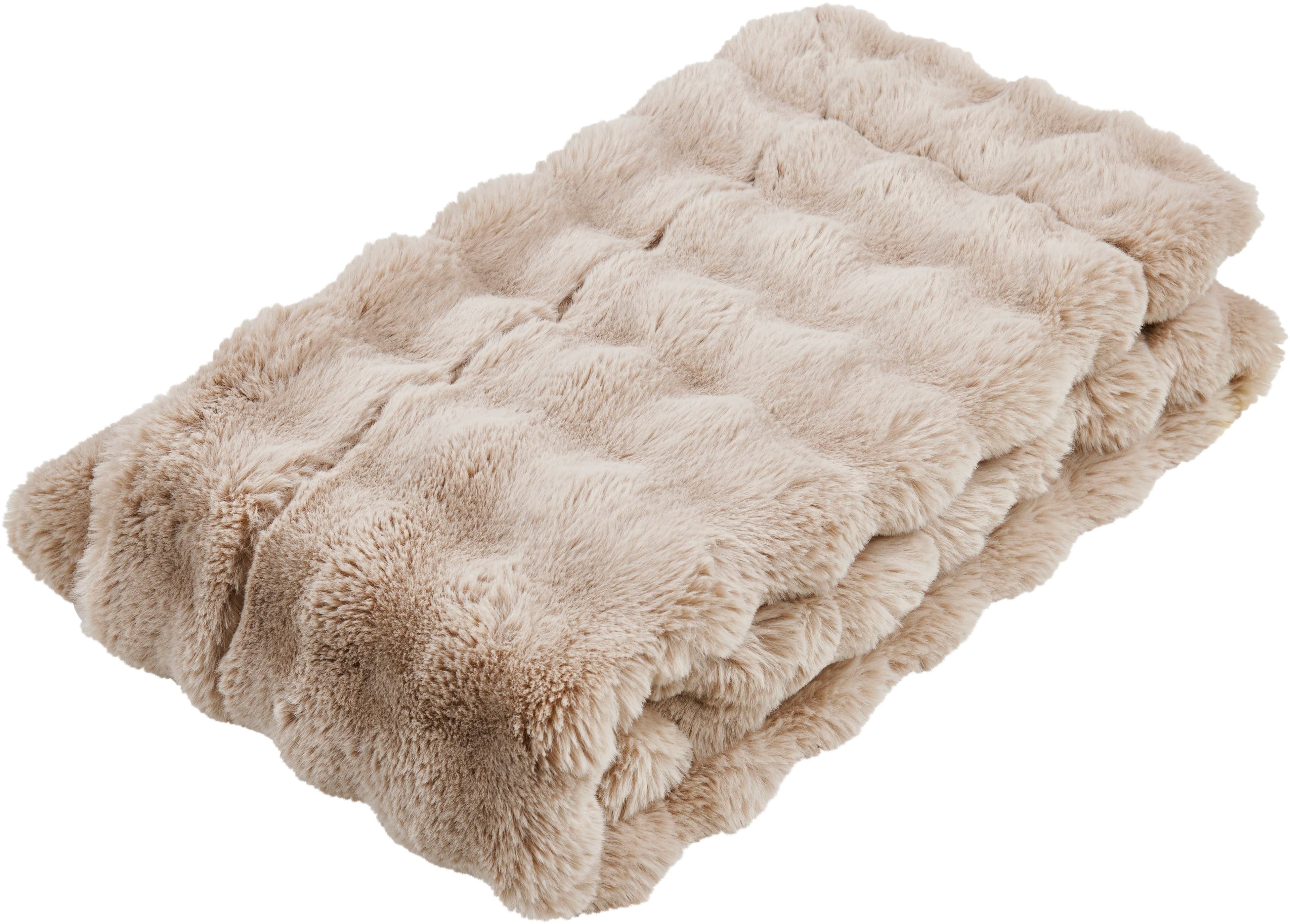 Wohndecke BALOON Bubble-Design Taupe 150x200cm - Bild 2