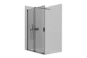 Bernstein Walk-in-Dusche NT101 Schiebetür Schwarz Matt Grau Bild 2