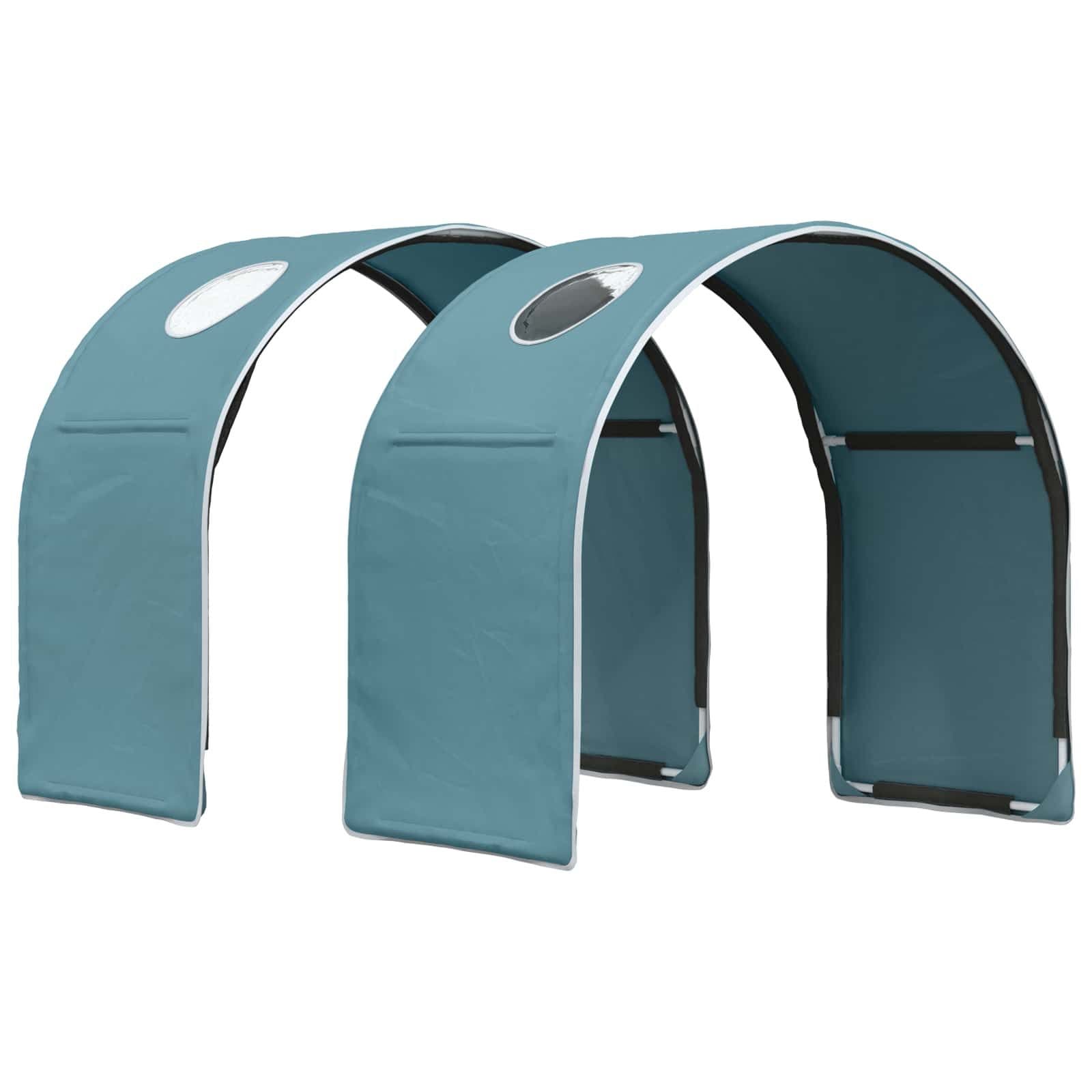 vidaXL Betthimmel 2-tlg. Himmelblau Polyester - Bild 2