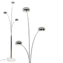 hofstein Stehlampe Metall/Glas Chrom/Weiß 240cm 3x E14 Bild 2