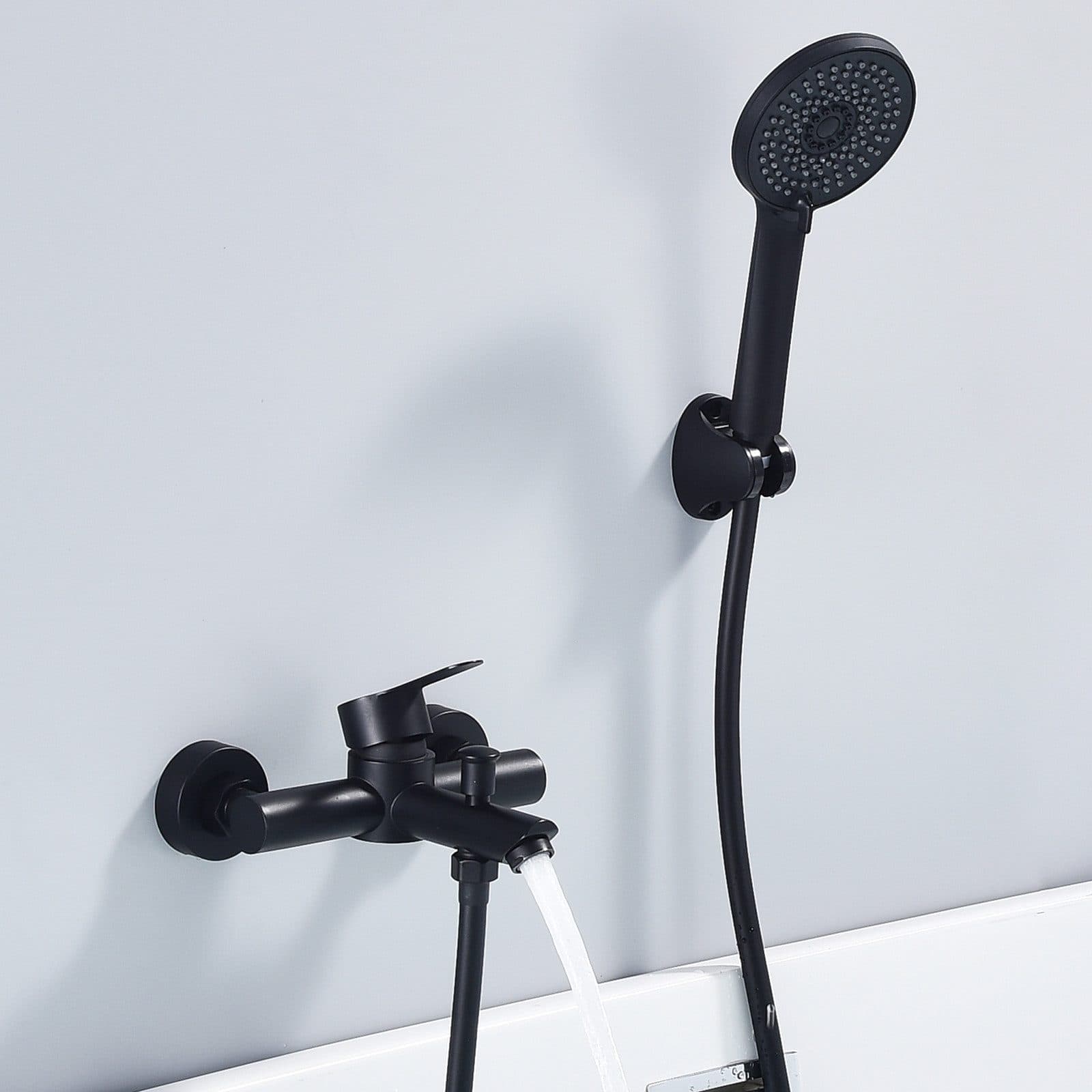 HOMELIVE Duschsystem Duscharmatur Set Schwarz mit 4-strahliger Handbrause - Bild 2