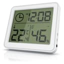 BEARWARE Thermo-Hygrometer mit LCD-Anzeige, Magnet & Standfuß, Weiß Bild 2