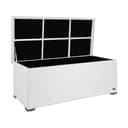RS Trade Auflagenbox Sienna Weiß Poly Rattan Aluminium Bild 2