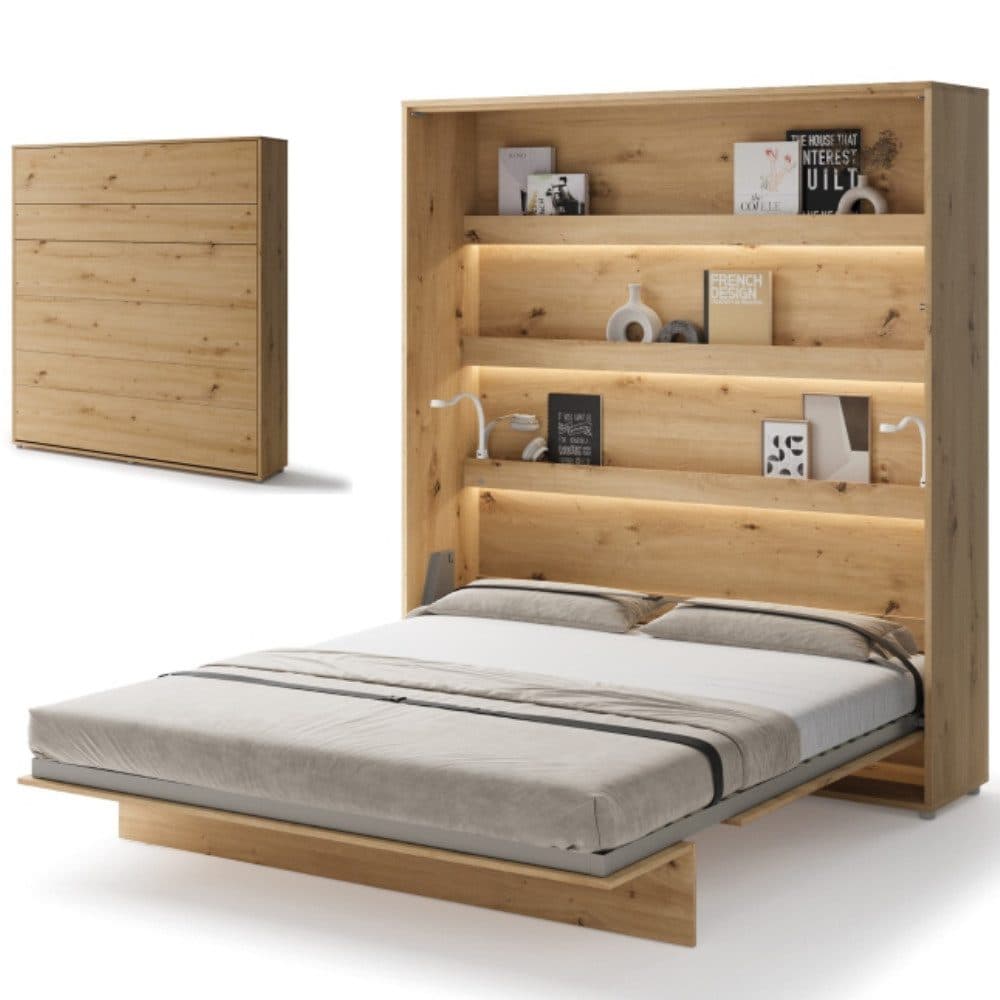 yourhouse24 Schrankbett Bed Concept Vertikal Eiche Artisan - Bild 2