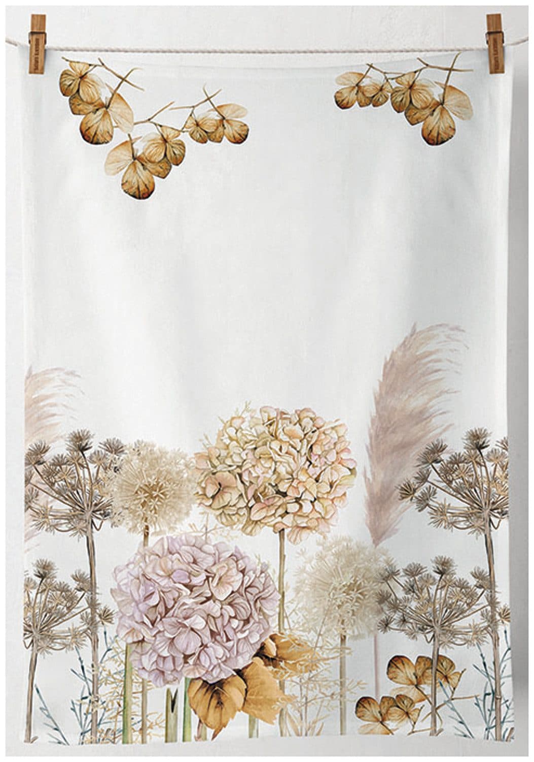 Ambiente® Geschirrtuch Dried Flowers Braun 100% Baumwolle - Bild 2