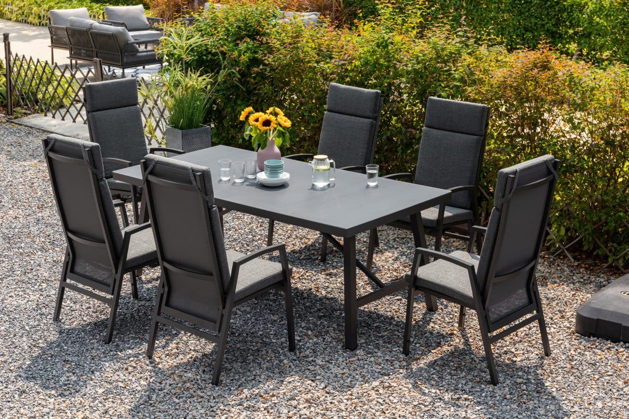 Primaster Garten-Essgruppe Sardegna 6 Personen Stapelbar - Bild 2