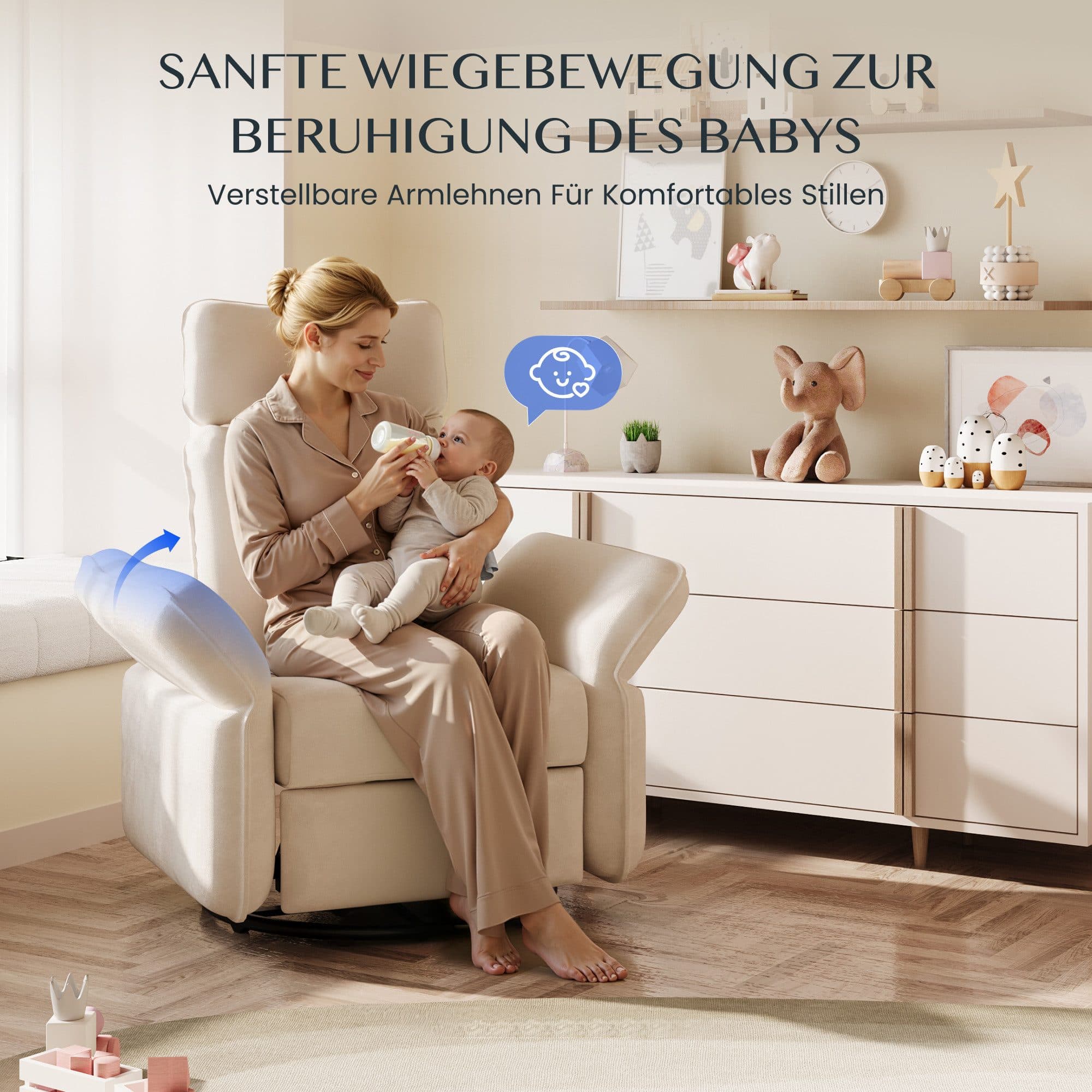 FLEXISPOT Loungesessel Cradle Relaxsessel mit 3D-Kopfstütze - Bild 2