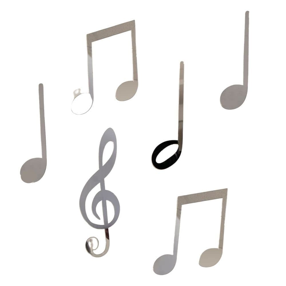 mugesh Wandsticker Spiegel mit Noten, für Musiker