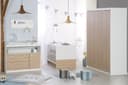 roba® Babyzimmer-Komplettset Gabriella 3-teilig Weiß Sonoma Eiche Holz Bild 2