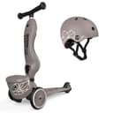 Scoot and Ride Highwaykick 1 2-in-1 Rutscherfahrzeug mit Helm Braun Bild 2