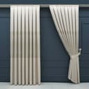 Gardinen by Justyna Vorhang 2er Fon Seiten Schal Set Beige Bild 2