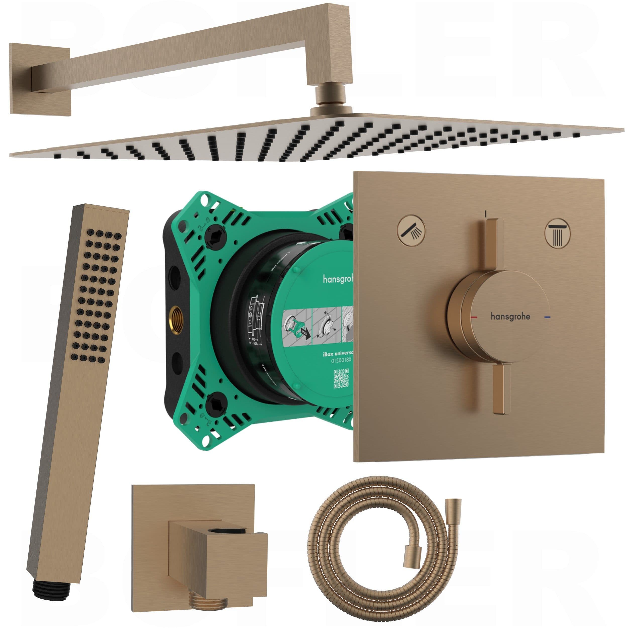 Hansgrohe DuoTurn E Unterputz Duschanlage PVD Bronze - Bild 2