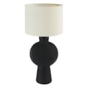 Atmosphera Tischleuchte YULIA mit Keramikfuß Schwarz 59cm Bild 2