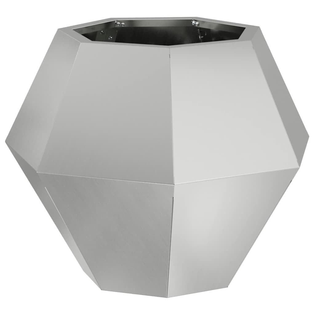 vidaXL Pflanzkübel Silber Verzinkter Stahl - Bild 2
