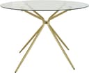 Esstisch OTTO HOME Silvi Glas Messing Rund 110cm Bild 2