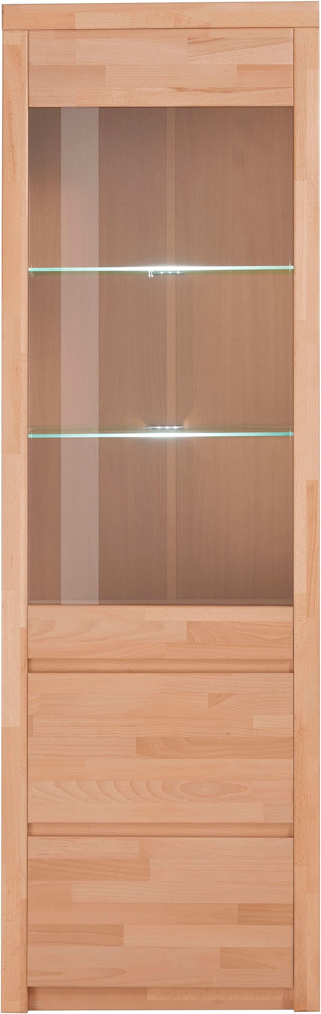 Vitrine OTTO HOME Silkeborg75 Kernbuche Teilmassiv mit Glaseinsatz - Bild 2