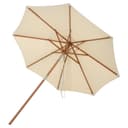COSTWAY Sonnenschirm Balkonschirm neigbar UV-beständig Beige Bild 2