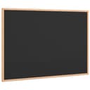 vidaXL Kreidetafel mit Kiefernholzrahmen Schwarz Bild 2