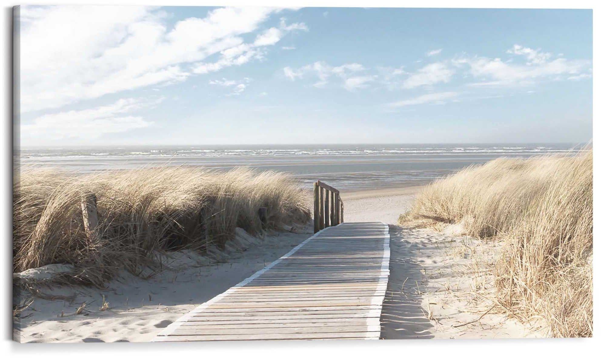 REINDERS Kunstdruck "Weg durch die Dünen" Beige Wanddekoration - Bild 2