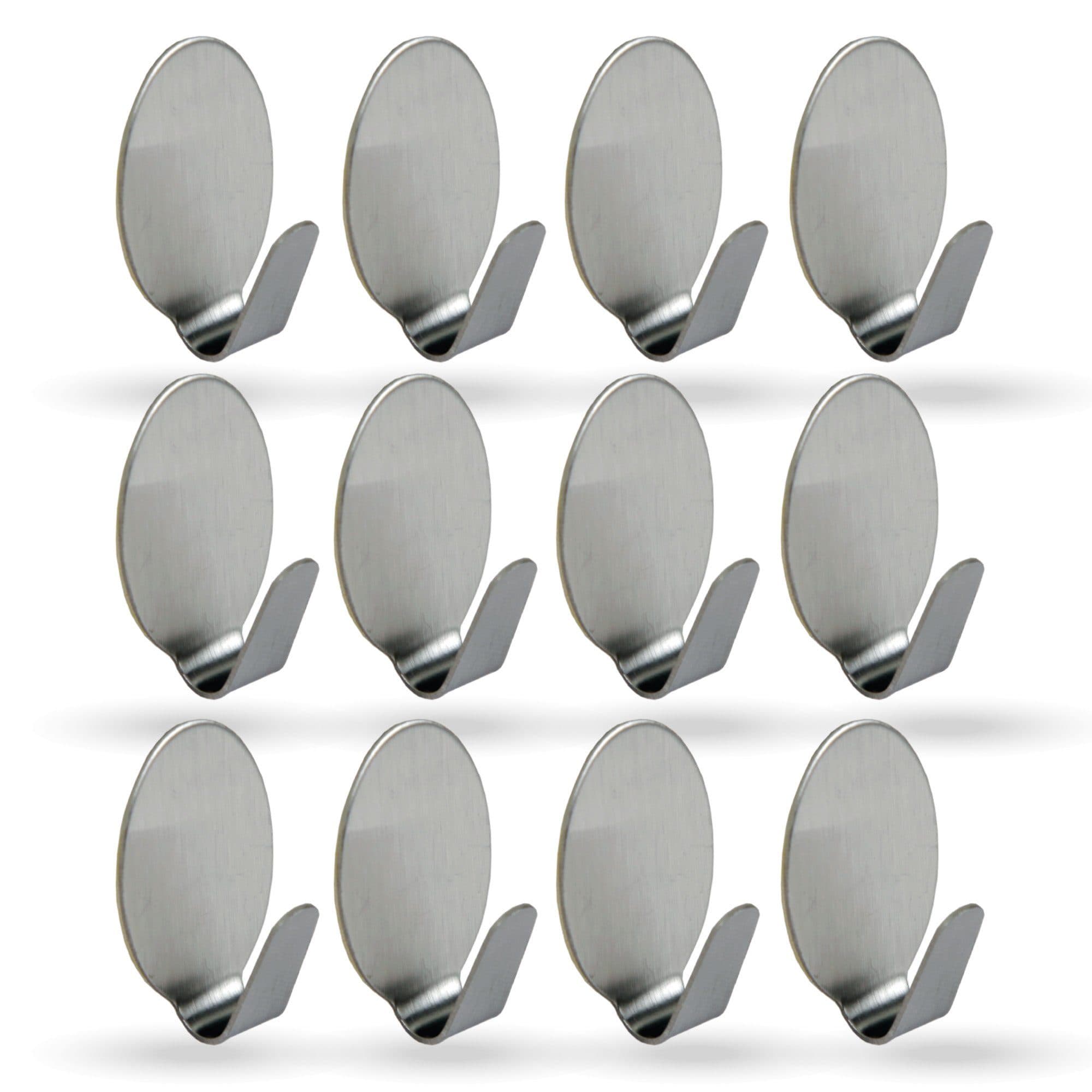 Bestlivings Wandhaken 12-tlg. Silber Edelstahl Selbstklebend - Bild 2