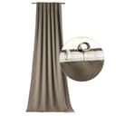 novumfix Verdunkelungsvorhang Sunout/55 Taupe Thermovorhang XXL Kräuselband Bild 2