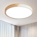 style home LED Deckenleuchte Metall Holz Dimmbar Fernbedienung Bild 2