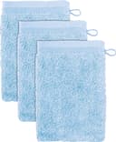 Möve Superwuschel Waschhandschuh Set 3-tlg. Aquamarine Baumwolle Bild 2