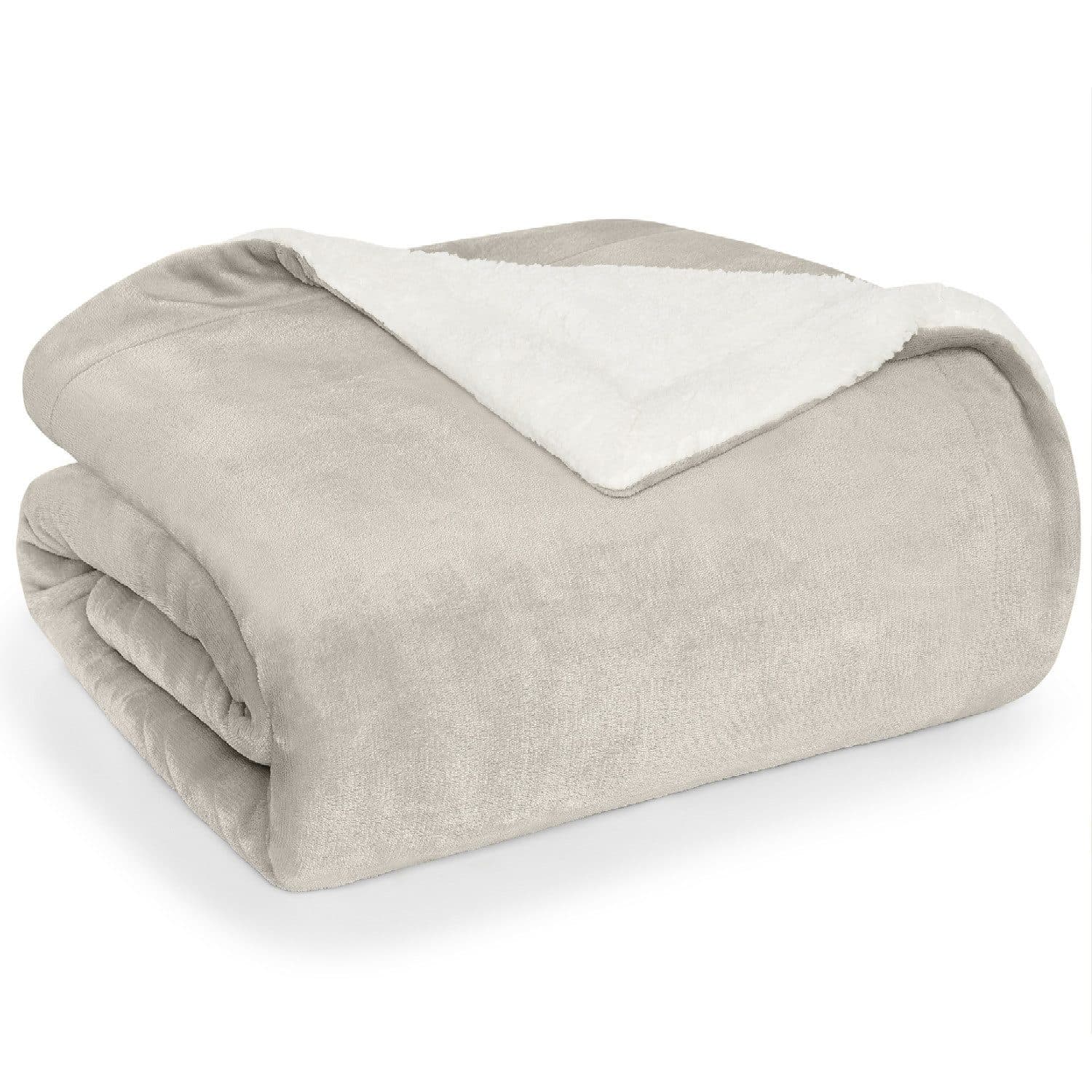 Wohndecke Sherpa-Fleecedecke Blumtal Oeko-TEX Zertifiziert - Bild 2