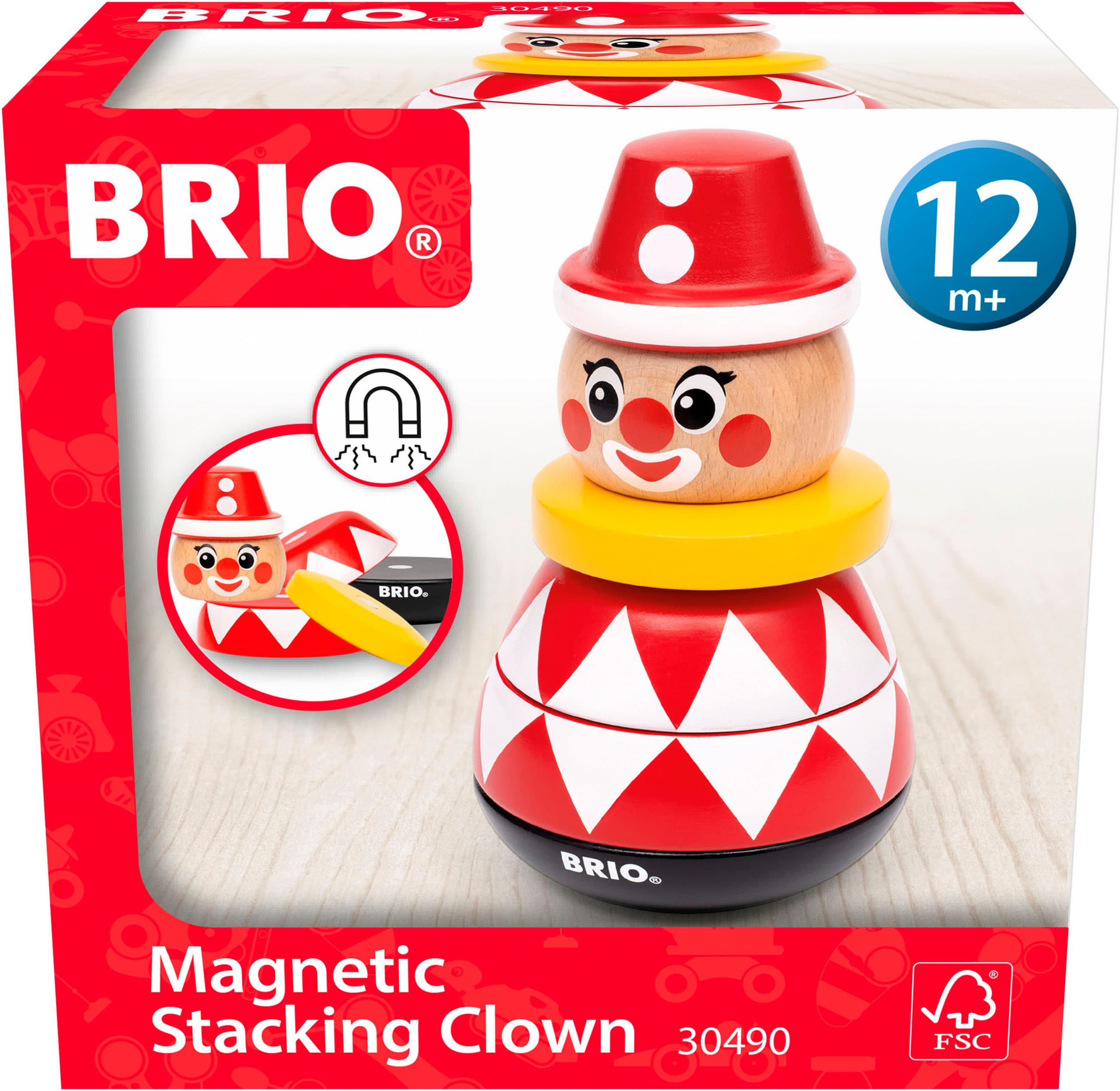 BRIO® Stapelspielzeug Magnetischer Stapelclown Bunt - Bild 2