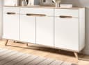 Inn.Furn Sideboard Hygge Weiß Nox Eiche Soft-Close Bild 2