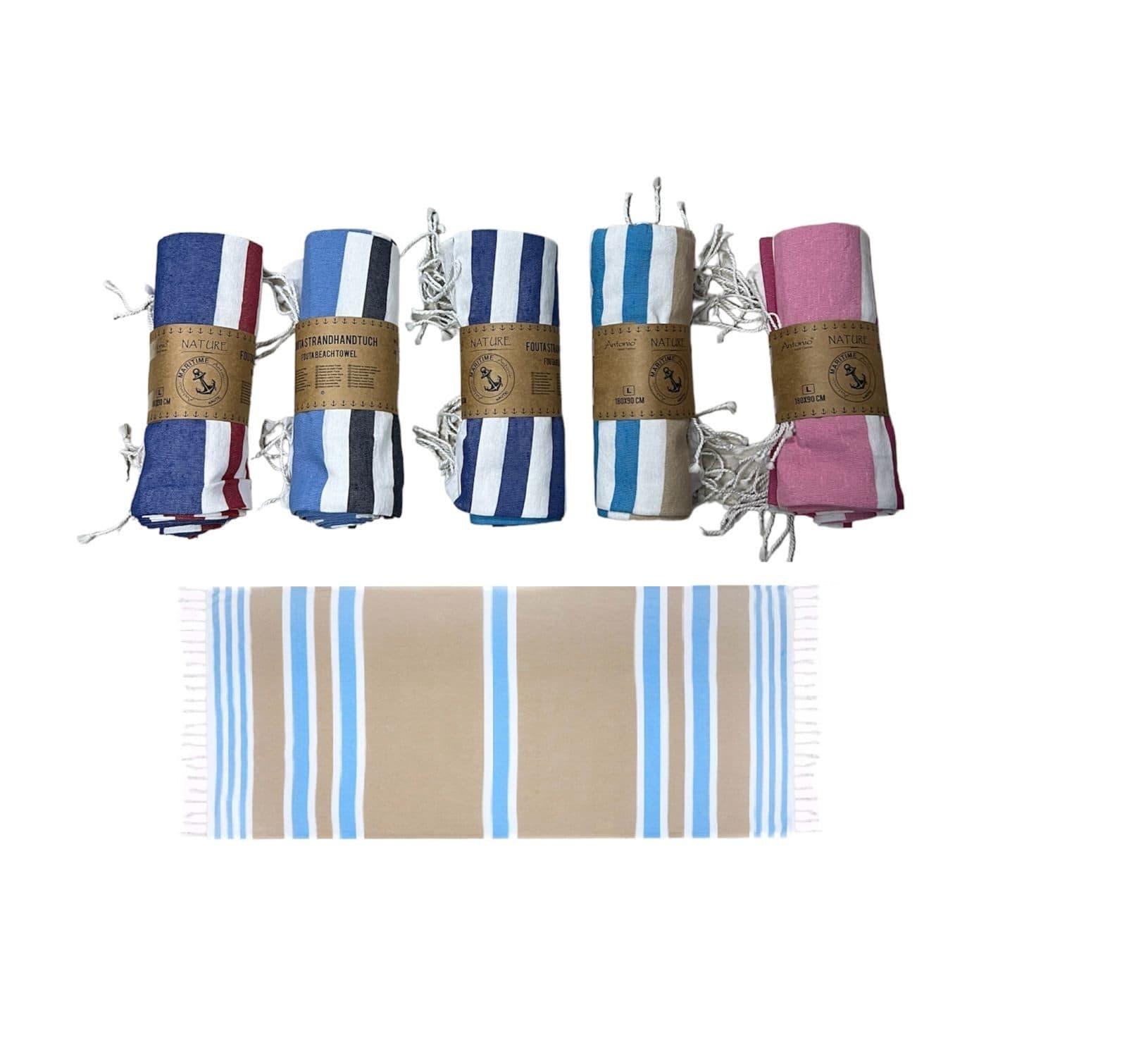 Antonio Strandtuch 2er Set Bunt 180x90cm
