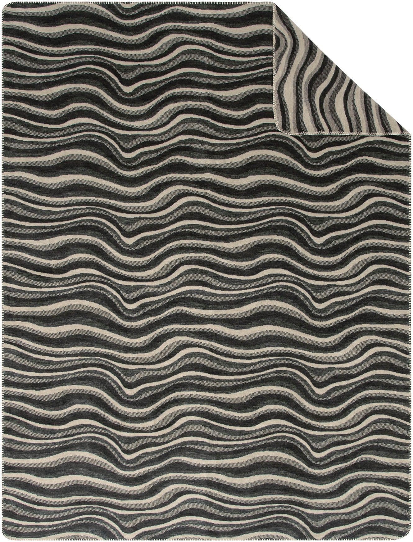 IBENA Wohndecke Savannah stilisiertes Zebramuster Beige Braun - Bild 2