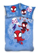 Carbotex Bettwäsche Marvel Spidey Set 135x200 80x80 Baumwolle Blau Bild 2