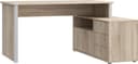FORTE Eckschreibtisch Tempra Sonoma Eiche Grau Viel Stauraum Bild 2